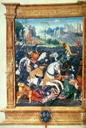 Francisco I (1494-1547) en la Batalla de Marignano, 14 de septiembre de 1515